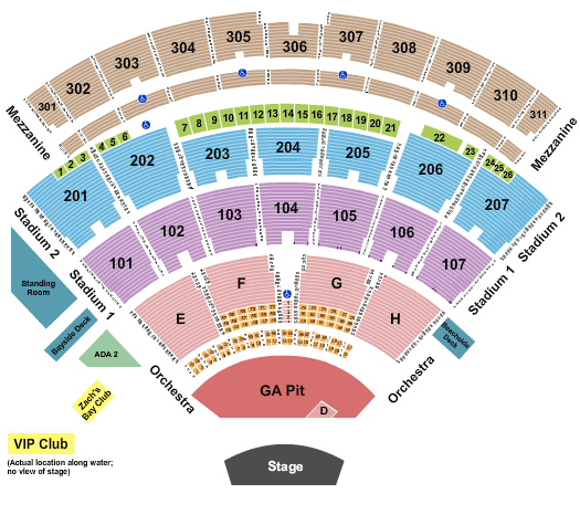 Jones Beach Theater Jones Beach Theater Seating Chart